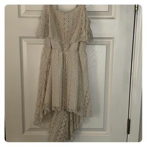 Cream colored lace dress
